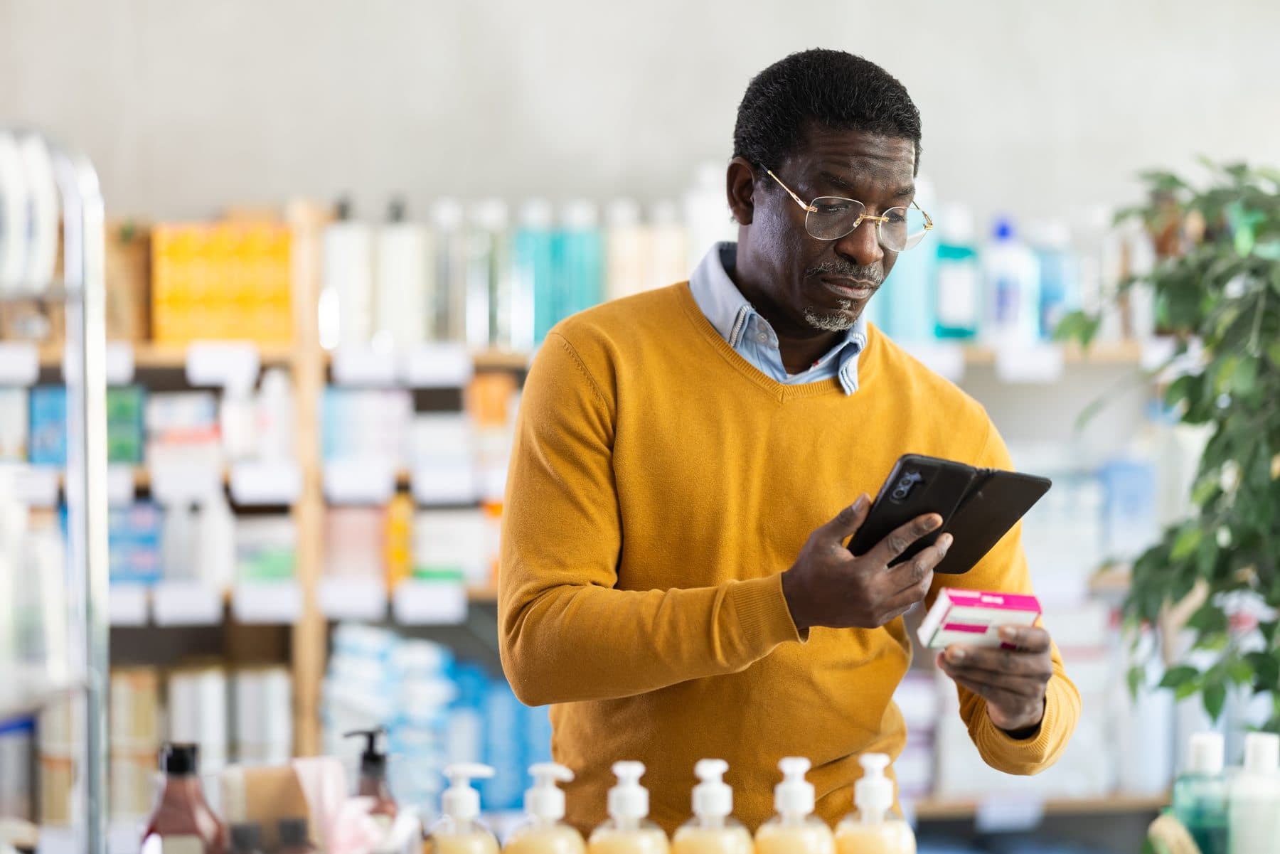 A chemist shelf